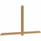 Ekena Millwork Eugene Smooth Timber Gable Bracket, Western Red Cedar, 108"W x 54"H x 3 1/2"D x 3 1/2"F, 12/12 Pitch GBW108X54X0404EUG00SWR - alternate 3